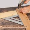 imageMr Pen Rafter Square Metal Square 7 Inch Carpenters Square Square Tool Metal Square Ruler Carpentry Squares Woodworking Square Square Angle Tool Aluminum Rafter Square Carpenter SquareSilver