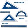 imageMr Pen Wooden Geometry Set 4 Pack Triangle Ruler Set Square Protractor Set Protractors Drafting Triangle Drafting Tools ampamp Drafting Kits Geometry Kit Geometry Set for School Drawing Tools