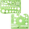 imageMr Pen Landscape Templates 2pcs Green Architectural Templates Drafting Tools Landscaping Tools Landscape Design Template Drafting Ruler Shapes Stencils for Drawing Stencils Landscape ToolsGreen