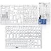 imageMr Pen Plumbing ampamp Bathroom Design Tools  Drafting Ruler Shapes Stencils ampamp Fixture Templates
