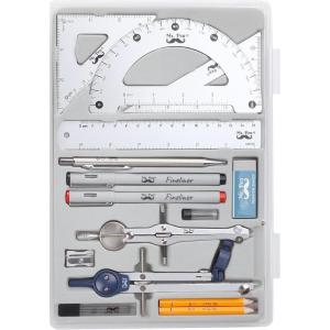 imageMr Pen Professional Geometry Set 15 pcs Geometry Kit for Artists and Students Geometry Set Metal Rulers and Compasses Drawing Tools Drafting Supplies Drafting Set Drafting Tools and KitsSilver