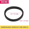 imageMr Pen 2400 Black Hair Ties Small Rubber BandsBlack