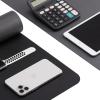 imageMr Pen Faux Leather Desk Pad 236quot x 137quot Black DualSided WaterResistant NonSlip