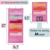 imageMr Pen Hanging Wall File Organizer 12 Pocket Blue 3 Overdoor Hangers Included Over The Door File Organizer Hanging Folder Organizer Hanging File Organizer for Wall Folder OrganizerPink