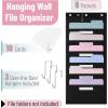 imageMr Pen Hanging Wall File Organizer 12 Pocket Blue 3 Overdoor Hangers Included Over The Door File Organizer Hanging Folder Organizer Hanging File Organizer for Wall Folder OrganizerBlack with 6 Name Tag