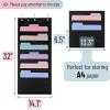 imageMr Pen Hanging Wall File Organizer 12 Pocket Blue 3 Overdoor Hangers Included Over The Door File Organizer Hanging Folder Organizer Hanging File Organizer for Wall Folder OrganizerBlack