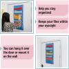 imageMr Pen Hanging Wall File Organizer 12 Pocket Blue 3 Overdoor Hangers Included Over The Door File Organizer Hanging Folder Organizer Hanging File Organizer for Wall Folder OrganizerBlue