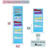 imageMr Pen Hanging Wall File Organizer 12 Pocket Blue 3 Overdoor Hangers Included Over The Door File Organizer Hanging Folder Organizer Hanging File Organizer for Wall Folder OrganizerBlue