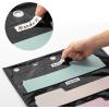 imageMr Pen Hanging Wall File Organizer 12 Pocket Blue 3 Overdoor Hangers Included Over The Door File Organizer Hanging Folder Organizer Hanging File Organizer for Wall Folder OrganizerBlack