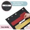 imageMr Pen Hanging Wall File Organizer 12 Pocket Blue 3 Overdoor Hangers Included Over The Door File Organizer Hanging Folder Organizer Hanging File Organizer for Wall Folder OrganizerBlack with 6 Name Tag