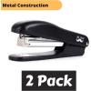 imageMr Pen Staplers for Desk 2 Pack with 200 Staples 20 Sheet Capacity Purple Office Stapler Desk Stapler Stapler with Staples Stapler for Classroom Staples for Desk StapleBlack