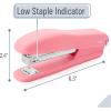 imageMr Pen Staplers for Desk 2 Pack with 200 Staples 20 Sheet Capacity Purple Office Stapler Desk Stapler Stapler with Staples Stapler for Classroom Staples for Desk StaplePink