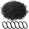 imageMr Pen 2400 Black Hair Ties Small Rubber BandsBlack