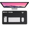 imageMr Pen Faux Leather Desk Pad 236quot x 137quot Black DualSided WaterResistant NonSlip