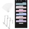 imageMr Pen Hanging Wall File Organizer 12 Pocket Blue 3 Overdoor Hangers Included Over The Door File Organizer Hanging Folder Organizer Hanging File Organizer for Wall Folder OrganizerBlack with 6 Name Tag