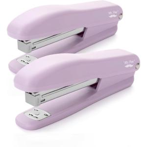 imageMr Pen Staplers for Desk 2 Pack with 200 Staples 20 Sheet Capacity Purple Office Stapler Desk Stapler Stapler with Staples Stapler for Classroom Staples for Desk StaplePurple