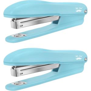 imageMr Pen Staplers for Desk 2 Pack with 200 Staples 20 Sheet Capacity Purple Office Stapler Desk Stapler Stapler with Staples Stapler for Classroom Staples for Desk StapleBlue