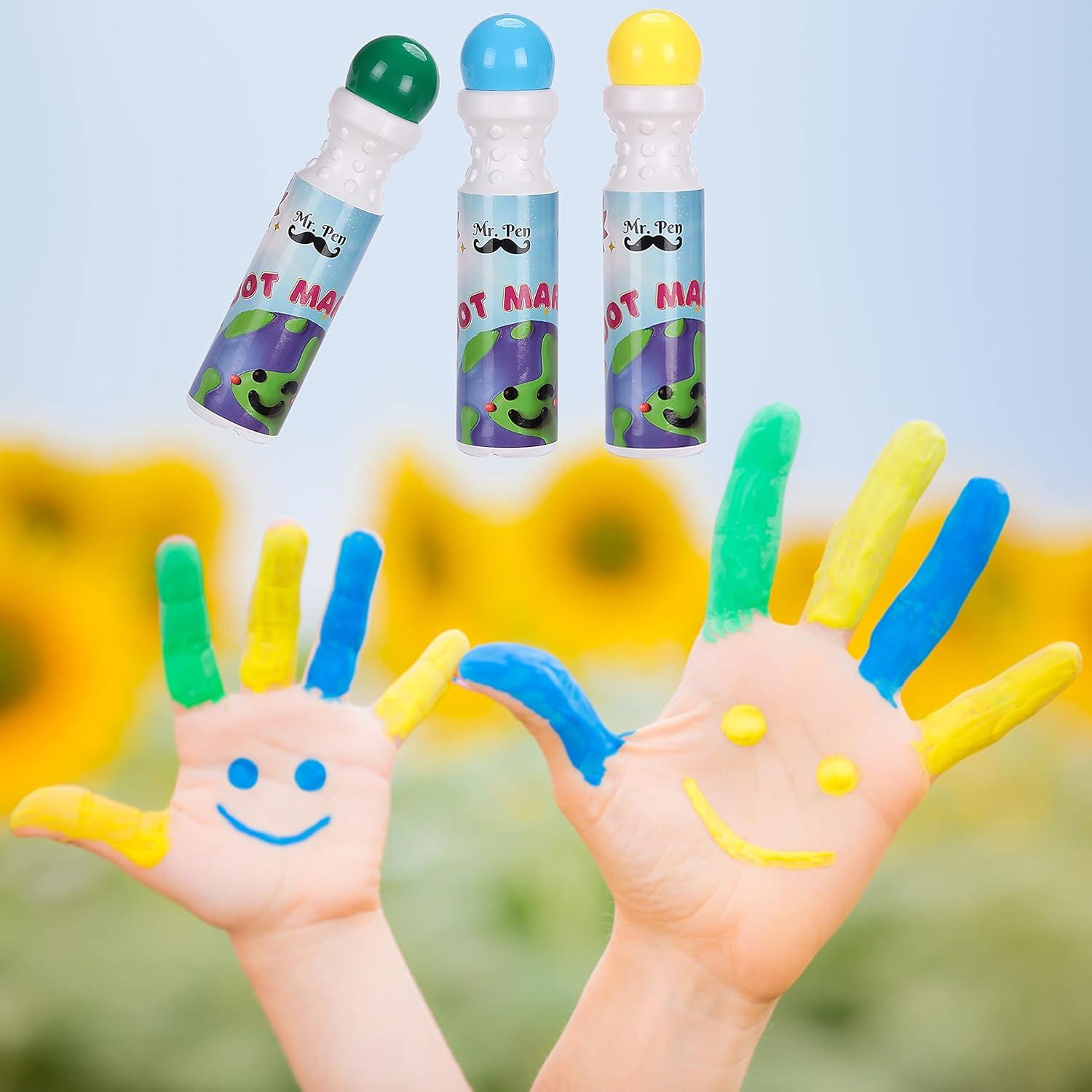 imageMr Pen Washable Dot Markers 8 Colors Dot Markers for Toddlers and Kids Paint Dotters for Kids Dabbers for kids Bingo Markers Bingo Daubers Non Toxic Paint Daubers Bingo Dotters
