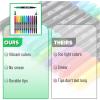 imageMr Pen  Dual Tip Permanent Markers 12 Pack Black Fine ampamp Ultra Fine PointVibrant