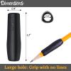 imageMr Pen 12 Pack Colorful Pencil Grips Pencil Holder for Kids Pencil Grippers for Kids Rubber Pen Grips for Adults with ArthritisBlack