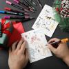 imageMr Pen Double Line Outline Markers 10 Colors SelfOutline Metallic Markers Outline Pens Craft Pens24 Pack
