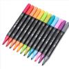 imageMr Pen Dual Tip Brush Pens  12 pcs Vibrant Colors Brush ampamp Fine Tip Adult Art Markers