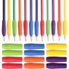 imageMr Pen 12 Pack Colorful Pencil Grips Pencil Holder for Kids Pencil Grippers for Kids Rubber Pen Grips for Adults with ArthritisBright Colors