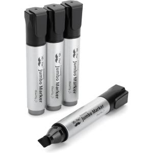 imageMr Pen Jumbo Permanent Markers 4 Pack Red Chisel Tip Large Permanent Markers Color Permanent Markers Set Jumbo Markers Permanent Markers Huge Poster Markers Jumbo Thick MarkersBlack