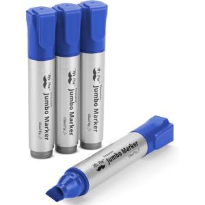 imageMr Pen Jumbo Permanent Markers 4 Pack Red Chisel Tip Large Permanent Markers Color Permanent Markers Set Jumbo Markers Permanent Markers Huge Poster Markers Jumbo Thick MarkersBlue