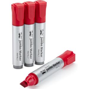 imageMr Pen Jumbo Permanent Markers 4 Pack Red Chisel Tip Large Permanent Markers Color Permanent Markers Set Jumbo Markers Permanent Markers Huge Poster Markers Jumbo Thick MarkersRed