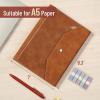 imageMr Pen A5 Leather Planner  6 Ring Binder Refillable Notebook