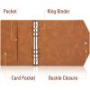 imageMr Pen A5 Leather Planner  6 Ring Binder Refillable Notebook