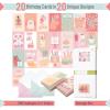 imageMr Pen Assorted Greeting Cards with Envelopes 20 Pack  4 x 6 Inches Birthday and Greeting Card Pack Box of CardsLight coral