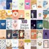 imageMr Pen Encouragement Cards  100 Pcs Inspirational ampamp Motivational Quotes Kindness CardsRetro rainbow