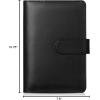 imageMr Pen Leather Planner Binders Composition Notebook Cover Refillable Wallet Binder 6 Ring A5 PurpleBlack