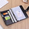 imageMr Pen Leather Planner Binders Composition Notebook Cover Refillable Wallet Binder 6 Ring A5 PurpleBlack