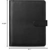 imageMr Pen Leather Planner Binders Composition Notebook Cover Refillable Wallet Binder 6 Ring A5 PurpleBlack
