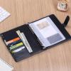 imageMr Pen Leather Planner Binders Composition Notebook Cover Refillable Wallet Binder 6 Ring A5 PurpleBlack