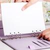 imageMr Pen Leather Planner Binders Composition Notebook Cover Refillable Wallet Binder 6 Ring A5 PurplePurple