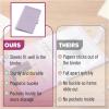 imageMr Pen Leather Planner Binders Composition Notebook Cover Refillable Wallet Binder 6 Ring A5 PurplePurple