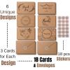 imageMr Pen Thank You Cards with Envelopes Brown Kraft Paper 18 Pack 4 x 6 Blank Inside 6 Designs Thank You Cards Thank You Notes Thank You Cards BulkThank You Note CardsBrown Kraft