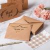 imageMr Pen Thank You Cards with Envelopes Brown Kraft Paper 18 Pack 4 x 6 Blank Inside 6 Designs Thank You Cards Thank You Notes Thank You Cards BulkThank You Note CardsBrown Kraft