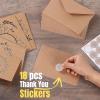imageMr Pen Thank You Cards with Envelopes Brown Kraft Paper 18 Pack 4 x 6 Blank Inside 6 Designs Thank You Cards Thank You Notes Thank You Cards BulkThank You Note CardsBrown Kraft