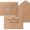 imageMr Pen Thank You Cards with Envelopes Brown Kraft Paper 18 Pack 4 x 6 Blank Inside 6 Designs Thank You Cards Thank You Notes Thank You Cards BulkThank You Note CardsBrown Kraft