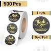 imageMr Pen Thank You Stickers 500 pcs 1 Thank You Stickers for Packaging Black Thank You Stickers Thank You Labels Stickers Thank You Labels Thank You Stickers Small Business Packaging Stickers
