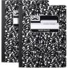 imageMr Pen Composition Notebook 2 Pack Wide Ruled 50 Sheets 975quot x 75quot Black Marble Composition Book Notebooks for School Wide Ruled Composition Notebook Journal Notebooks Writing Notebooks