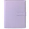 imageMr Pen Leather Planner Binders Composition Notebook Cover Refillable Wallet Binder 6 Ring A5 PurplePurple