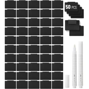 imageMr Pen Basket Labels Clip On Set 52 pcs 50 Removable Bin Labels Clip On with 2 Chalk Markers Storage Bin Labels for Storage Bins Clip On Labels for Storage Bins Basket Tags Bin Clips