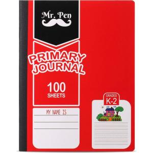imageMr Pen Primary Journal Half Ruled 975quot x 75quot 100 Sheets Primary Journal Half Page Ruled Half Composition Notebooks Primary Composition Notebook Primary Story Journal Composition Book