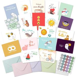 imageMr Pen Thinking of You Cards with Envelopes 20 Unique Designs Large 5x7 Thinking of You Card Blank Inside Greeting Cards Thinking of you Encouragement Cards Note Cards with EnvelopesCheerful
